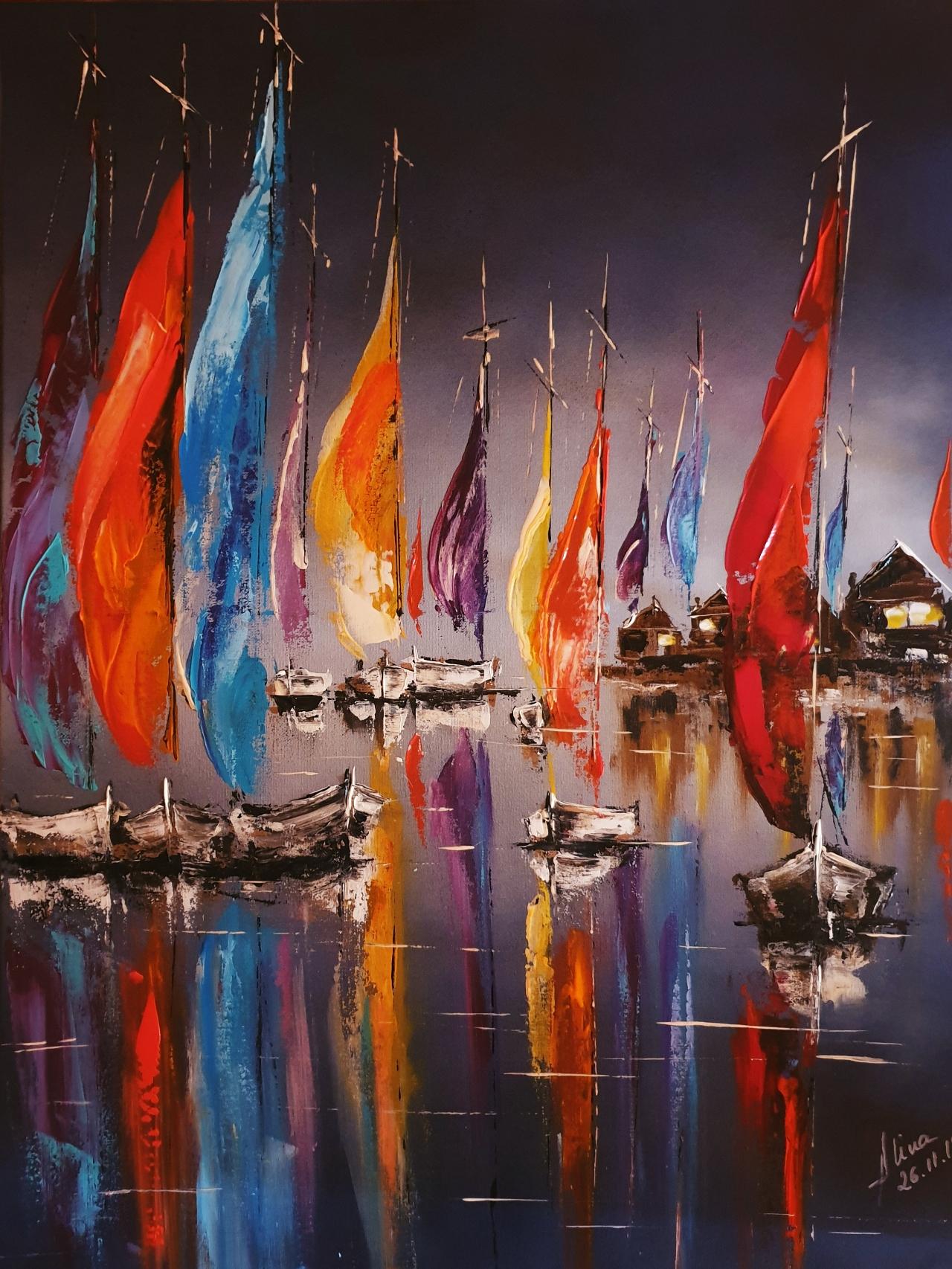 ArteDiAlina.com painting: We are home